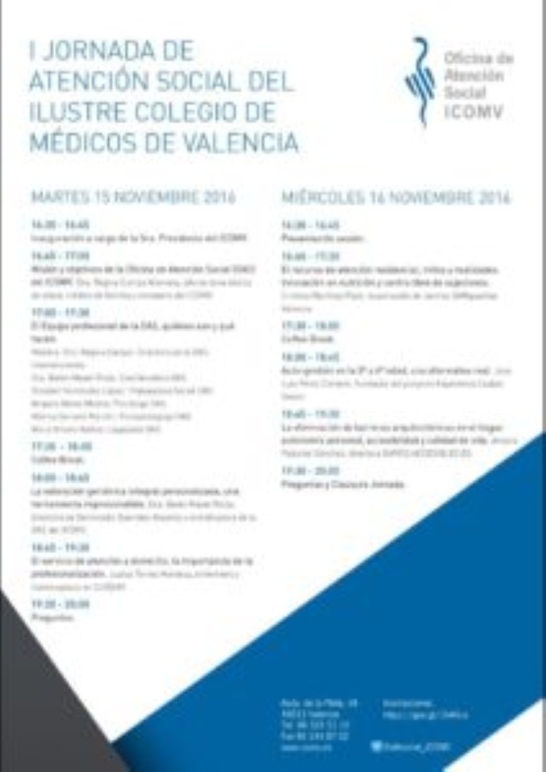 I Jornada de Atención Social del ICOMV (O.A.S.) @ Colegio de Médicos de Valencia | València | Comunidad Valenciana | España
