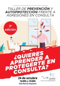 El ICOMV celebra la 3ª edición del Taller de Prevención y Autoprotección frente a agresiones en consulta