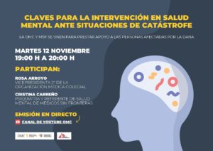 Webinar sobre Intervención en Salud Mental ante la DANA