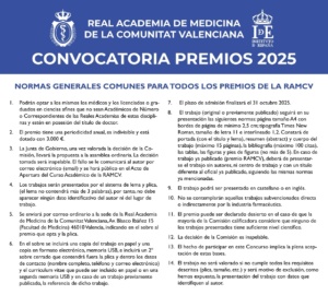 Convocatoria de los Premios de la RAMCV de 2025 – Ilustre Colegio ...